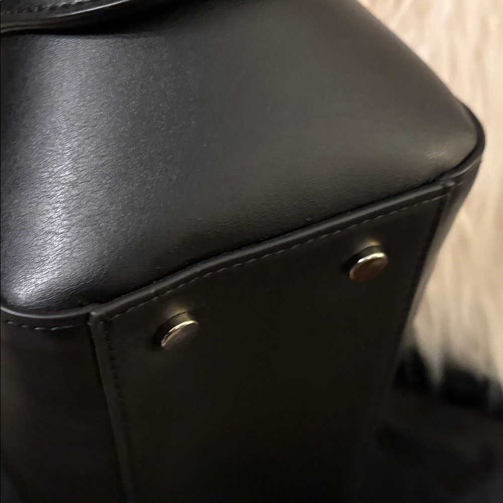 White House Black Market Leopard and Black Satchel - Picture 9 of 11